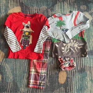 Mini Boden roll up pants 6 and shirts